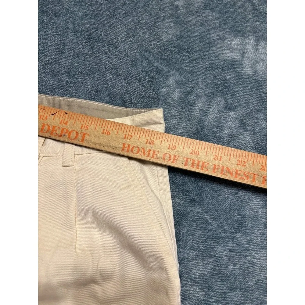 Brittania Men's Cream Off-White Pleated Front 100% Cotton Shorts Size 38